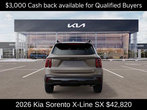 Brown 2026 Kia Sorento X-Line SX