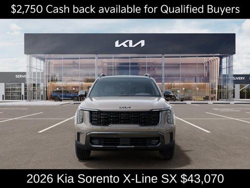 Brown 2026 Kia Sorento X-Line SX