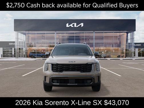 Brown 2026 Kia Sorento X-Line SX