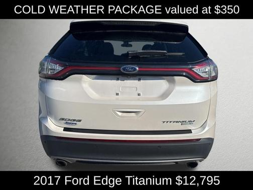 White Platinum 2017 Ford Edge Titanium