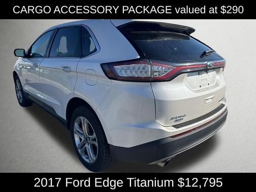 White Platinum 2017 Ford Edge Titanium