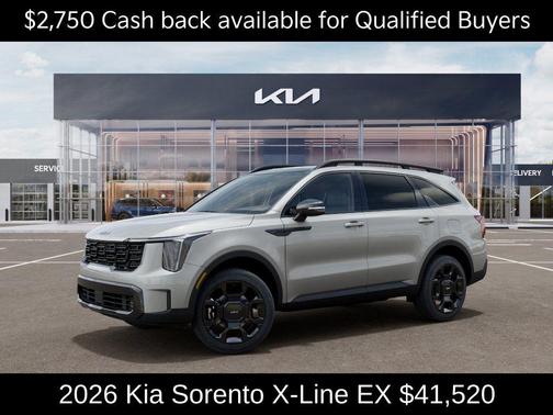 Ivory Silver 2026 Kia Sorento X-Line EX