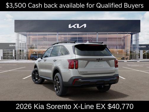 Ivory Silver 2026 Kia Sorento X-Line EX