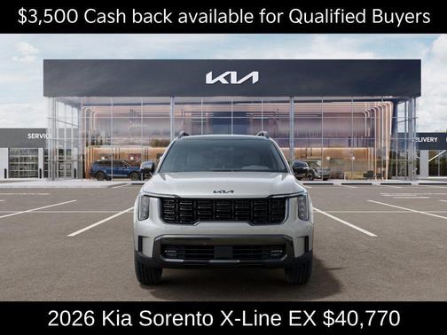 Ivory Silver 2026 Kia Sorento X-Line EX