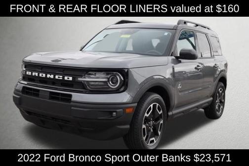 Gray Metallic 2022 Ford Bronco Sport Outer Banks