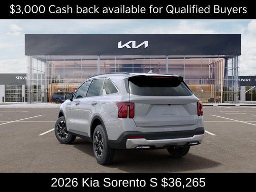 Wolf Gray 2026 Kia Sorento S