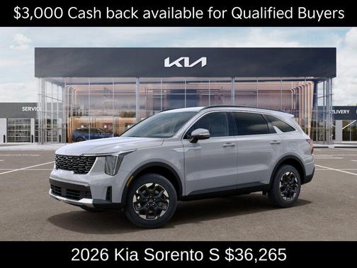 Wolf Gray 2026 Kia Sorento S