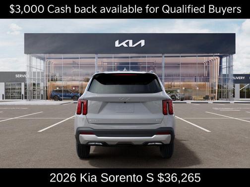 Wolf Gray 2026 Kia Sorento S