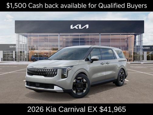 Ivory Silver 2026 Kia Carnival EX