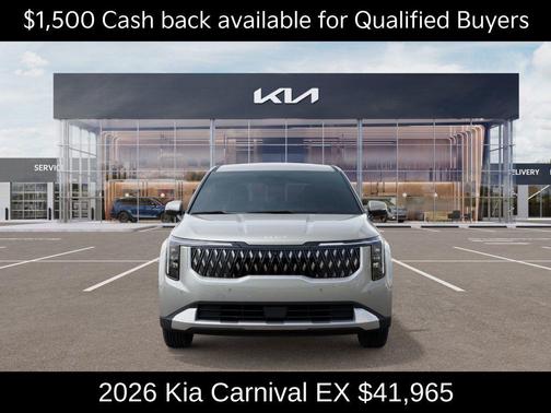 Ivory Silver 2026 Kia Carnival EX