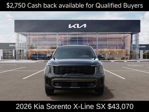 Ebony Black 2026 Kia Sorento X-Line SX