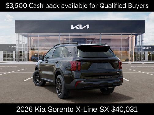 Ebony Black 2026 Kia Sorento X-Line SX