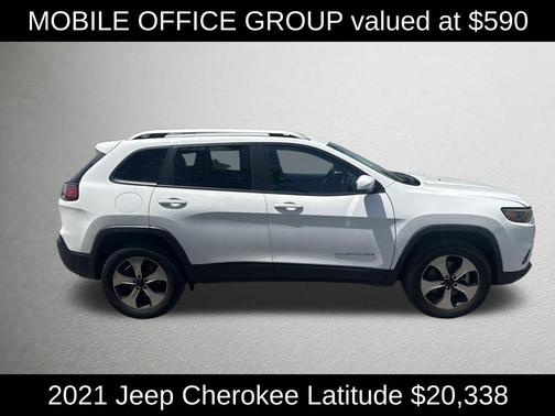 Bright White Clearcoat 2021 Jeep Cherokee Latitude