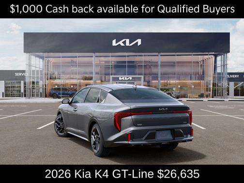 Steel Gray 2026 Kia K4 GT-LINE