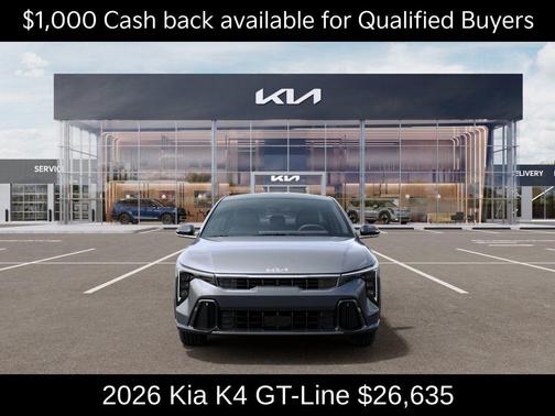 Steel Gray 2026 Kia K4 GT-LINE