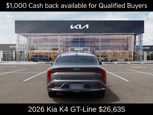 Steel Gray 2026 Kia K4 GT-LINE