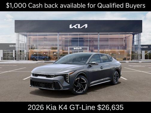 Steel Gray 2026 Kia K4 GT-LINE