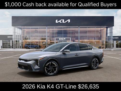 Steel Gray 2026 Kia K4 GT-LINE