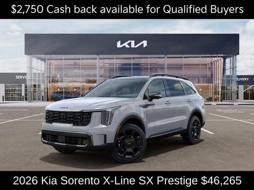 Wolf Gray 2026 Kia Sorento X-Line SX Prestige