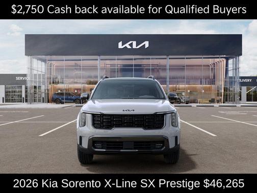 Wolf Gray 2026 Kia Sorento X-Line SX Prestige