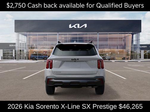 Wolf Gray 2026 Kia Sorento X-Line SX Prestige