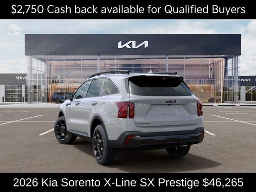 Wolf Gray 2026 Kia Sorento X-Line SX Prestige