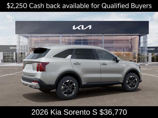 Ivory Silver 2026 Kia Sorento S