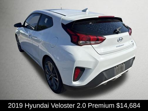 Chalk White 2019 Hyundai Veloster 2.0 Premium