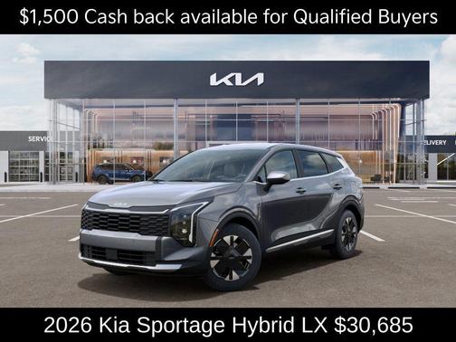 Steel Gray 2026 Kia Sportage Hybrid LX
