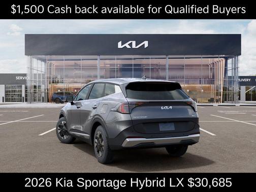 Steel Gray 2026 Kia Sportage Hybrid LX