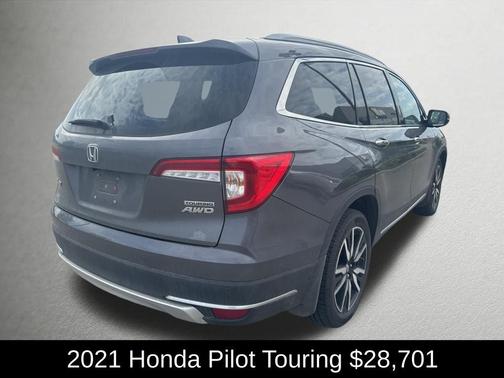 Modern Steel Metallic 2021 Honda Pilot Touring 7-Passenger