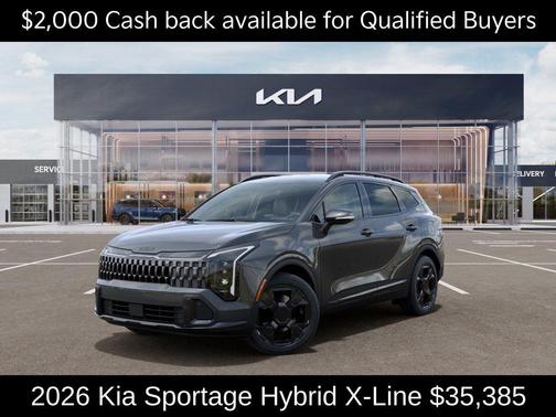 Gravity Gray 2026 Kia Sportage Hybrid X-Line