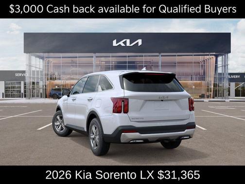 Glacial White Pearl 2026 Kia Sorento LX