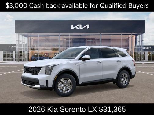 Glacial White Pearl 2026 Kia Sorento LX