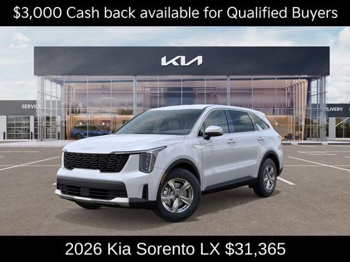 Glacial White Pearl 2026 Kia Sorento LX