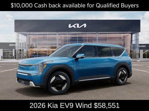 Ocean Blue 2026 Kia EV9 Wind