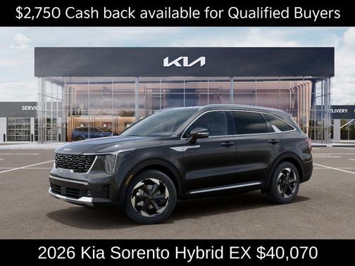 Gray 2026 Kia Sorento Hybrid EX