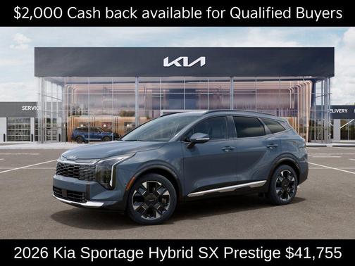 Heritage Blue 2026 Kia Sportage Hybrid SX-Prestige