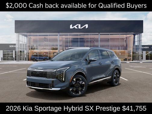 Heritage Blue 2026 Kia Sportage Hybrid SX-Prestige