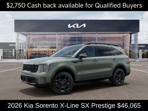 Jungle Green 2026 Kia Sorento X-Line SX Prestige
