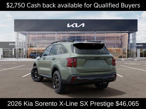Jungle Green 2026 Kia Sorento X-Line SX Prestige
