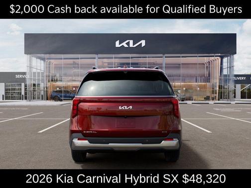 Flare Red 2026 Kia Carnival Hybrid SX