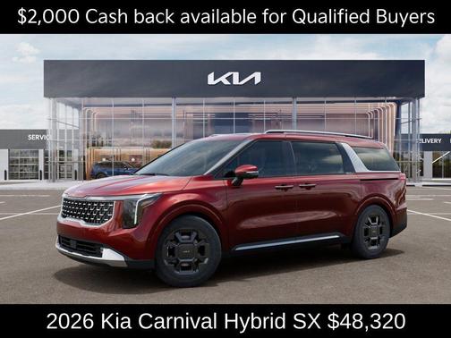 Flare Red 2026 Kia Carnival Hybrid SX
