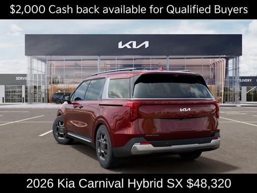 Flare Red 2026 Kia Carnival Hybrid SX