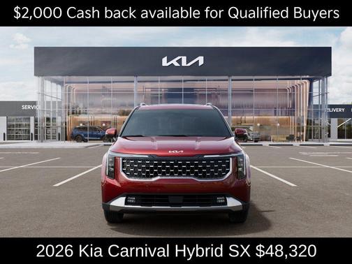 Flare Red 2026 Kia Carnival Hybrid SX
