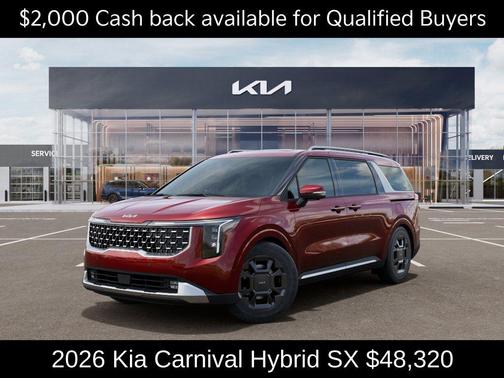 Flare Red 2026 Kia Carnival Hybrid SX