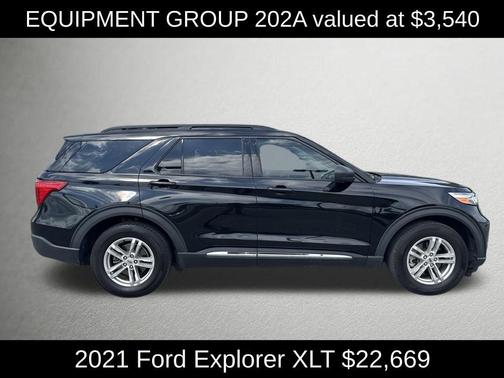 Black Metallic 2021 Ford Explorer XLT