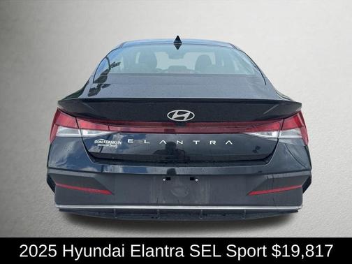 Black 2025 Hyundai ELANTRA SEL Sport