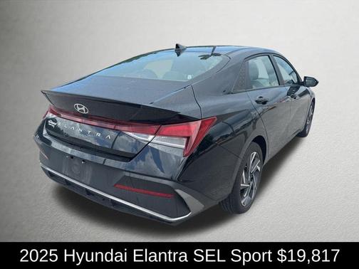 Black 2025 Hyundai ELANTRA SEL Sport