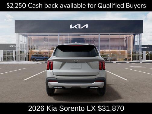 Ivory Silver 2026 Kia Sorento LX